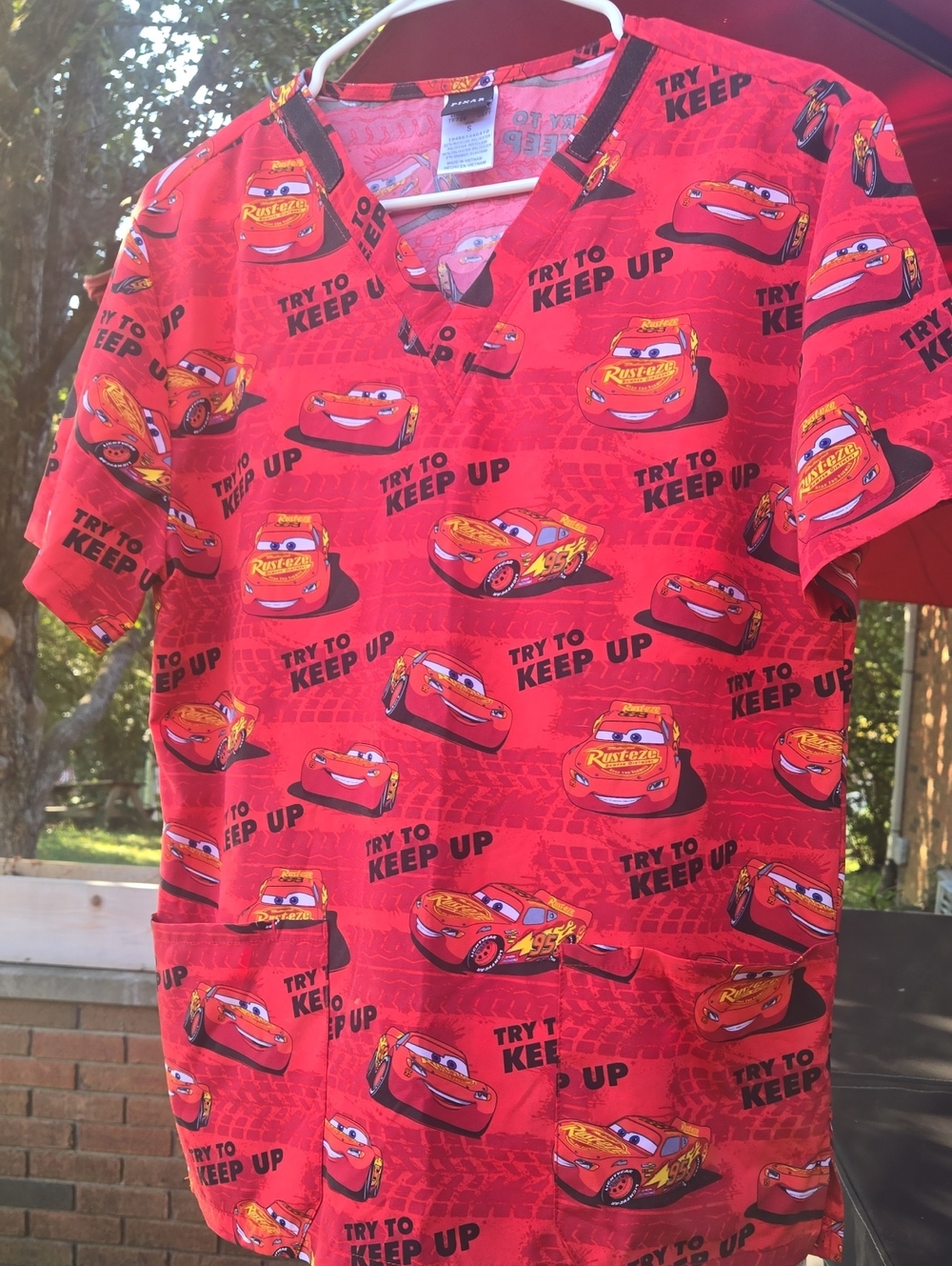Disney Cars Red Lightning McQueen Short Sleeve Tee
